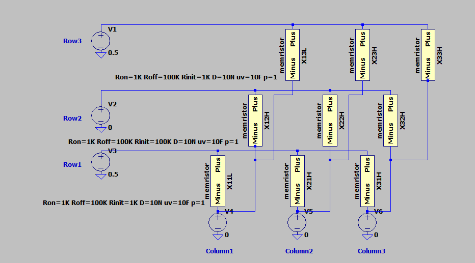 Passive Crossbar Array Simulation